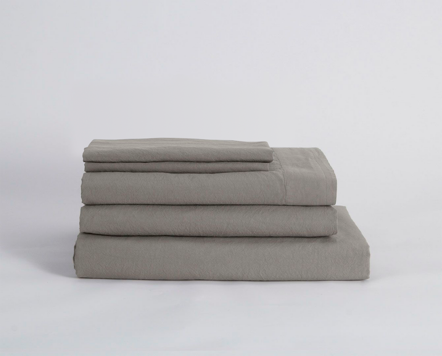 Conjunto Lençóis Percal Stonewash 200 Fios