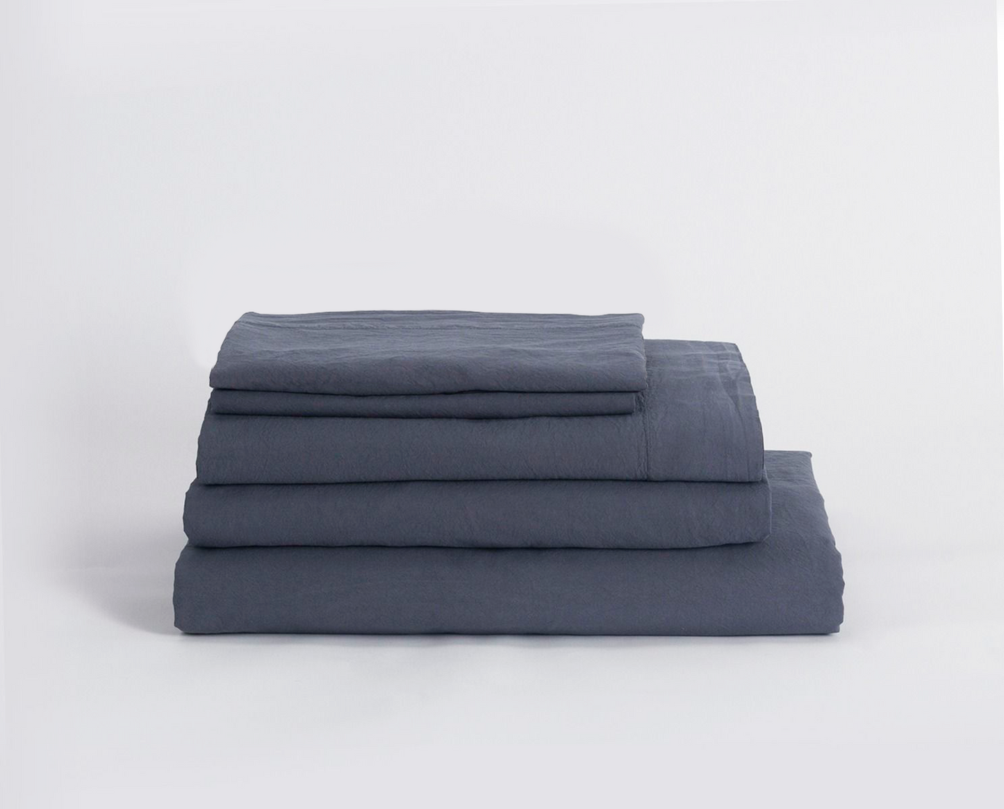 Conjunto Lençóis Percal Stonewash 200 Fios