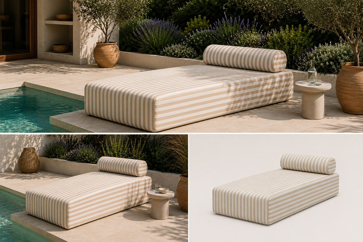 Sofá de Jardim | Sofá Outdoor 2 Lugares + Chaise Longue