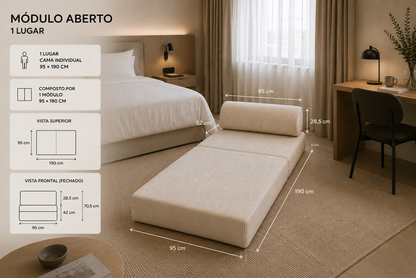 Sofá Colmol Modular 1 Lugar