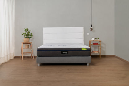 cabeceira riscas branco cama